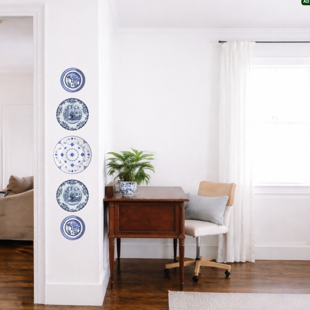 The Column: Custom 5 Plate Wall | The Brooklyn Teacup - The Brooklyn Teacup