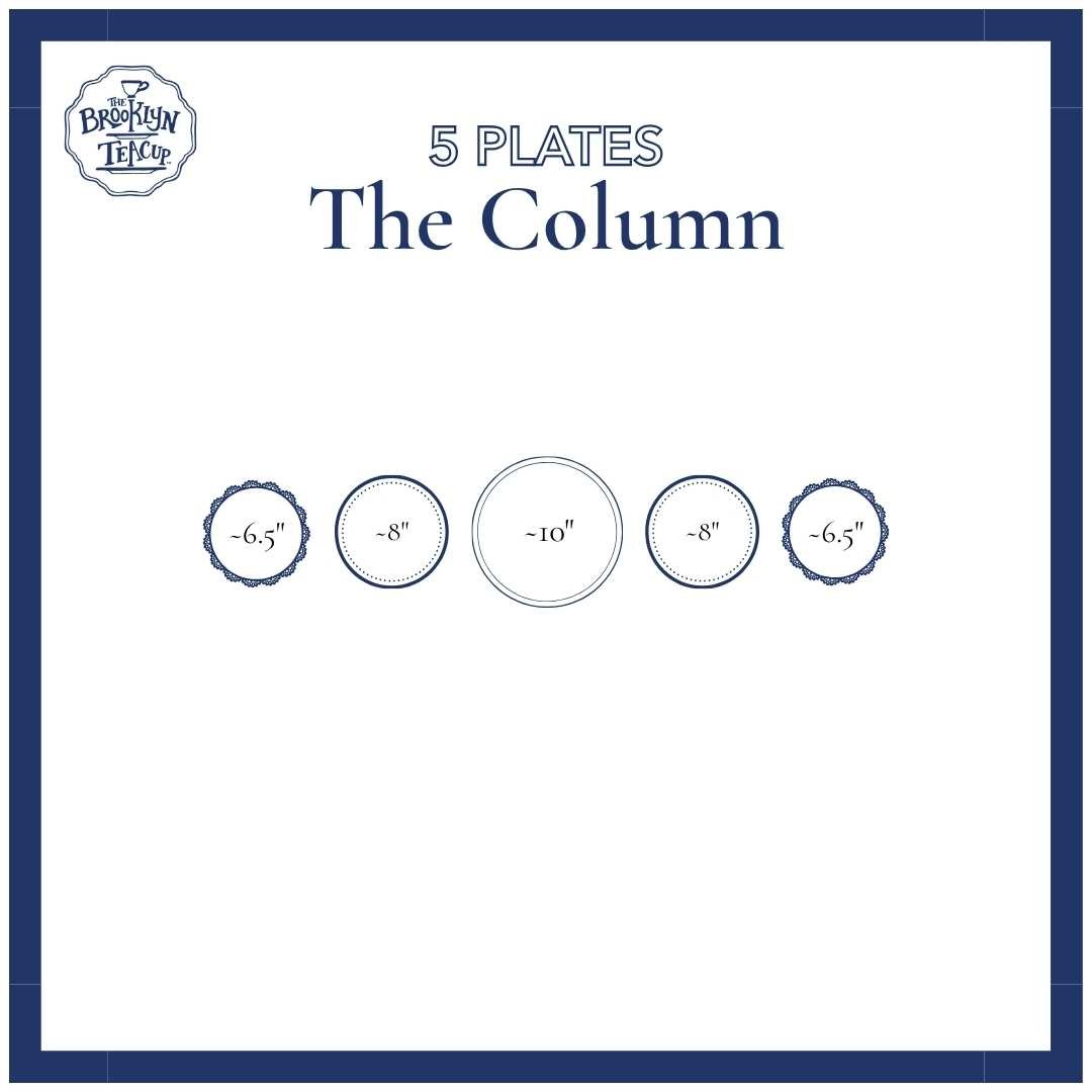 The Column: Custom 5 Plate Wall | The Brooklyn Teacup - The Brooklyn Teacup
