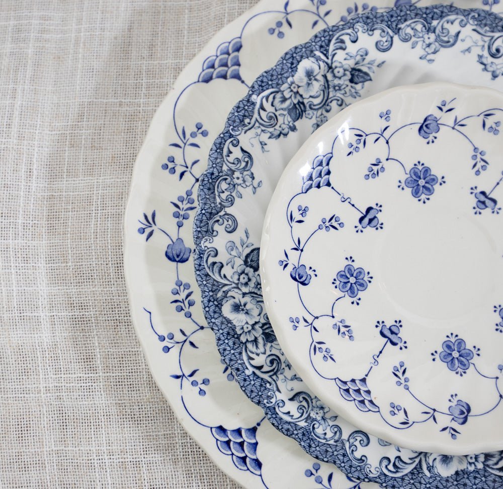 The Curated Blue & White 3-Tier Tray | The Brooklyn Teacup - The Brooklyn Teacup