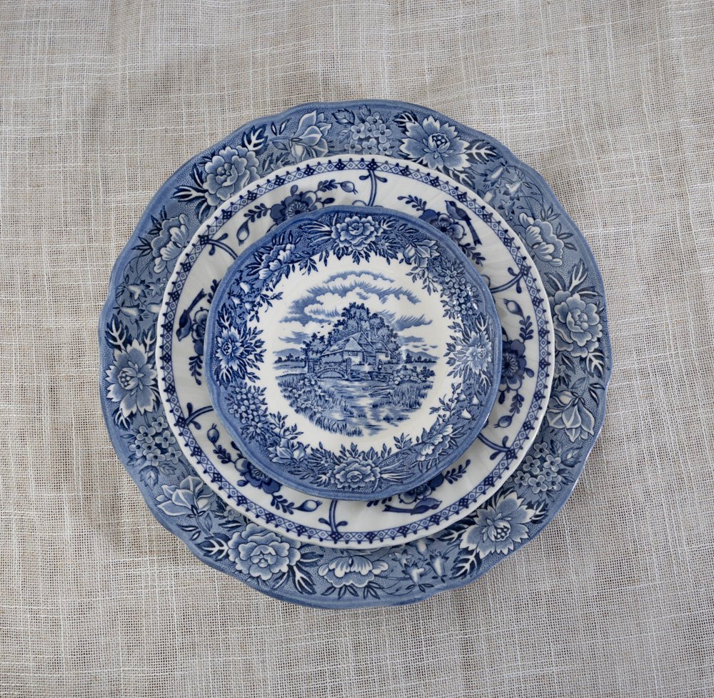 The Curated Blue & White 3-Tier Tray | The Brooklyn Teacup - The Brooklyn Teacup
