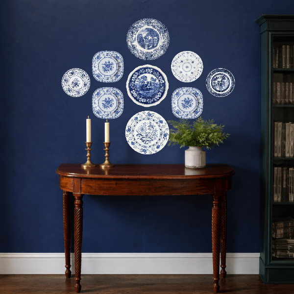 The Diamond: Custom 9 Plate Wall | The Brooklyn Teacup - The Brooklyn Teacup