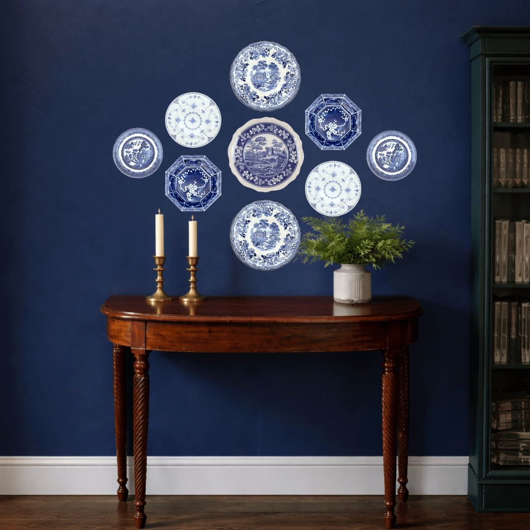 The Diamond: Custom 9 Plate Wall v2 | The Brooklyn Teacup - The Brooklyn Teacup