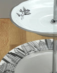 The Silver Metropolitan Two Tier | Manhattan Skyline x Cmielow - The Brooklyn Teacup