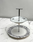 The Silver Metropolitan Two Tier | Manhattan Skyline x Cmielow - The Brooklyn Teacup