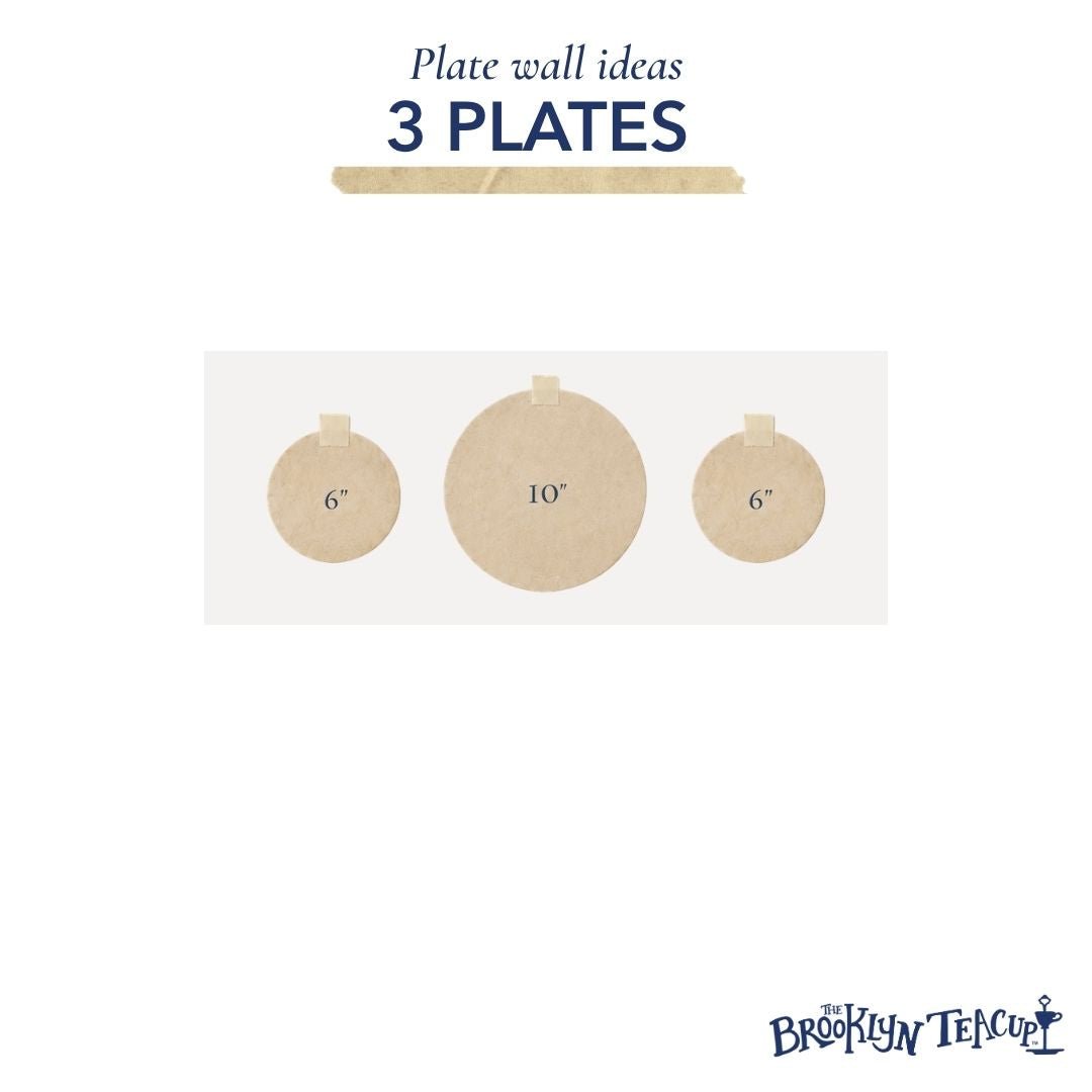 The Trio: Custom 3 Plate Wall | The Brooklyn Teacup - The Brooklyn Teacup