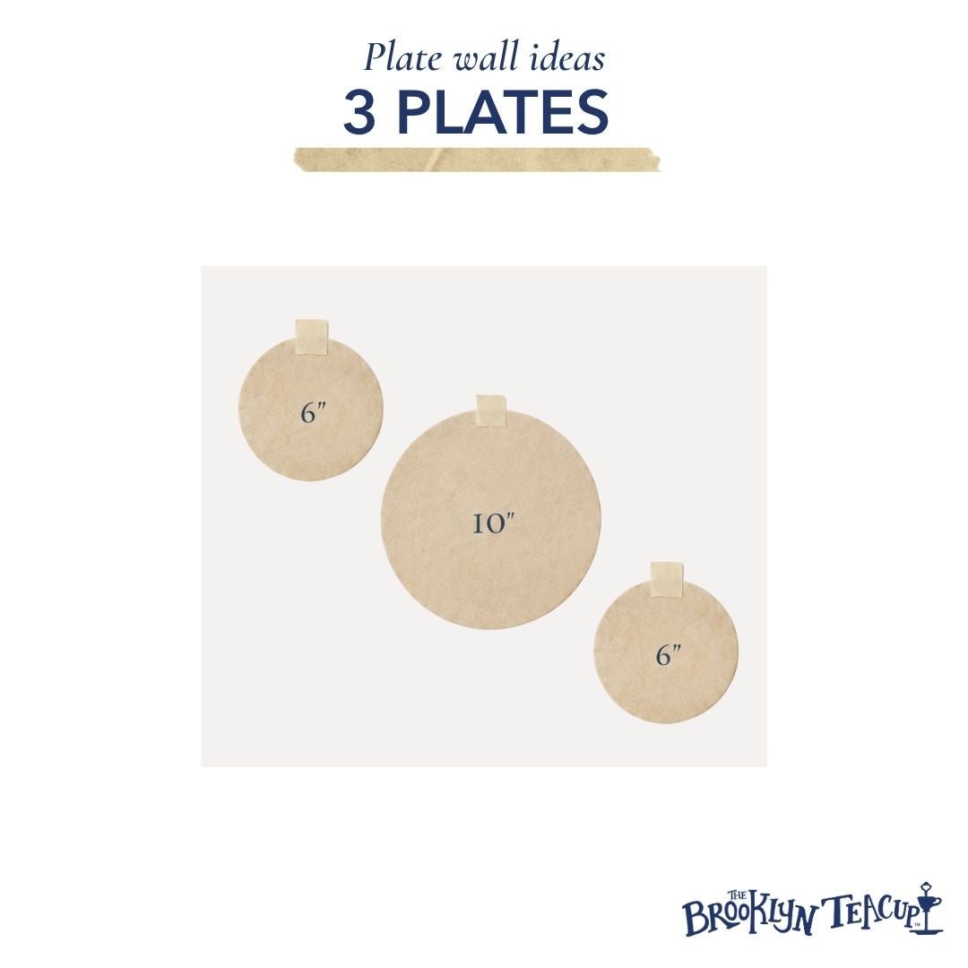 The Trio: Custom 3 Plate Wall | The Brooklyn Teacup - The Brooklyn Teacup
