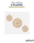 The Trio: Custom 3 Plate Wall | The Brooklyn Teacup - The Brooklyn Teacup