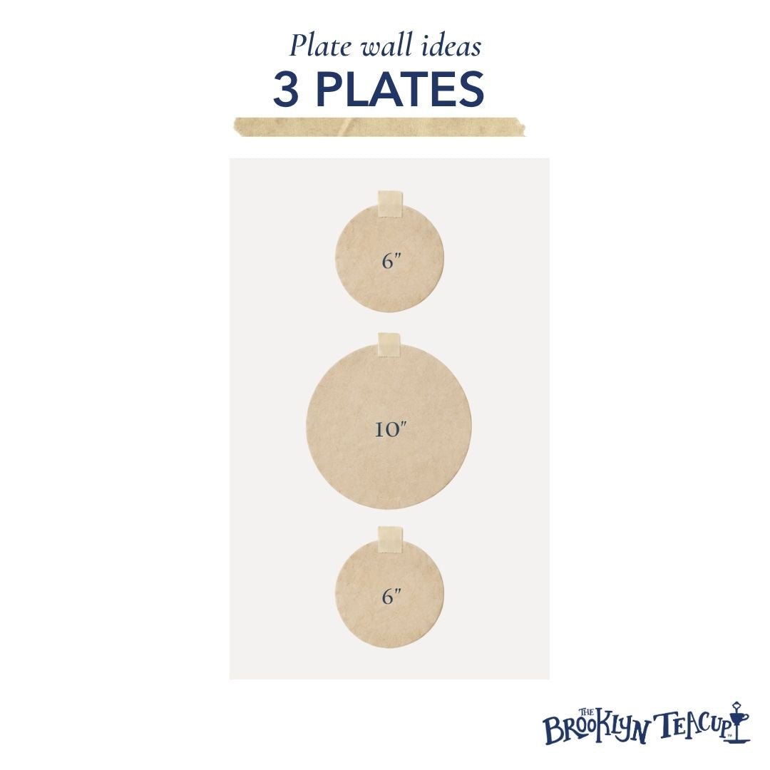 The Trio: Custom 3 Plate Wall | The Brooklyn Teacup - The Brooklyn Teacup
