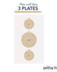 The Trio: Custom 3 Plate Wall | The Brooklyn Teacup - The Brooklyn Teacup