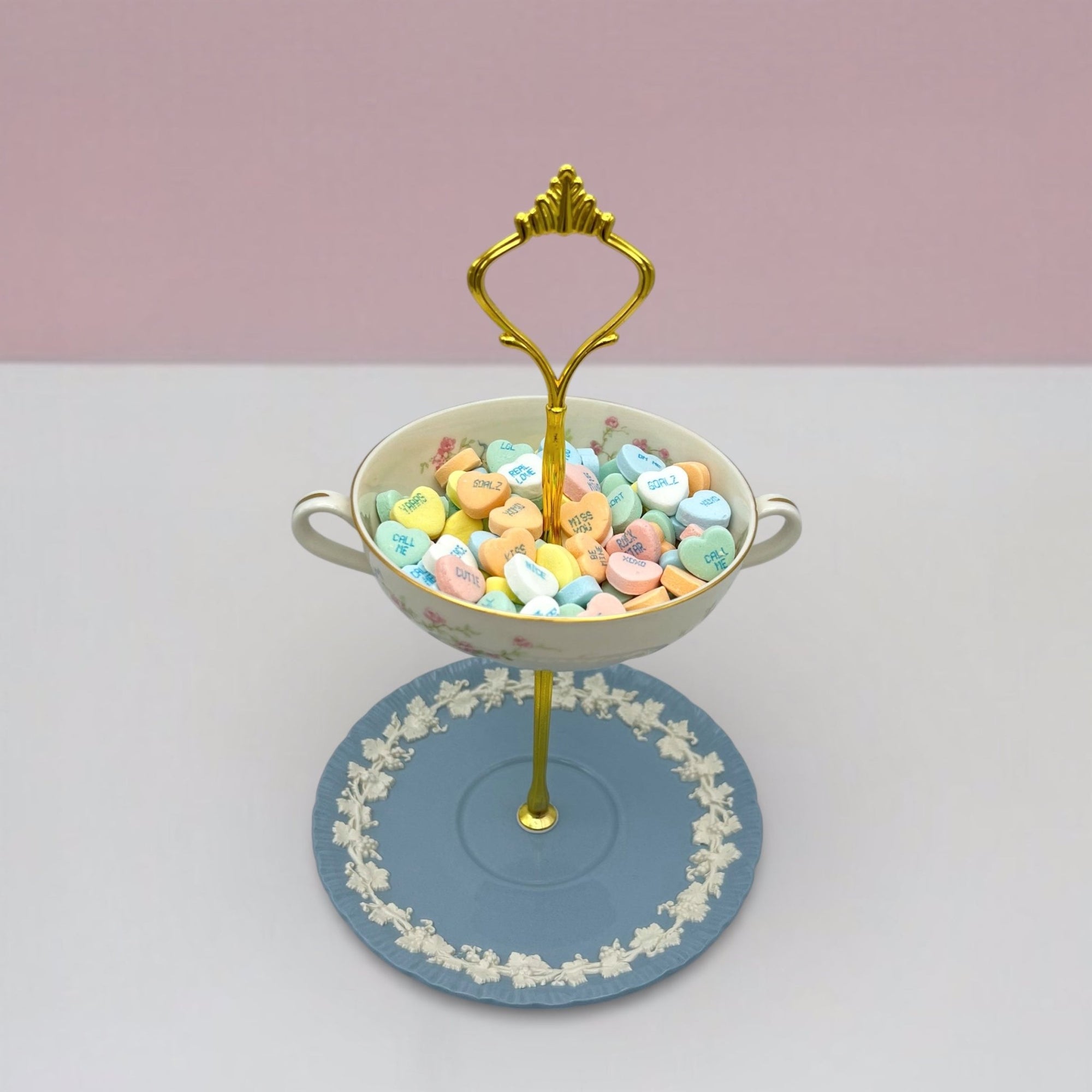 Two - Tier Handled Stand — Coquette Whimsy | The Brooklyn Teacup - The Brooklyn Teacup