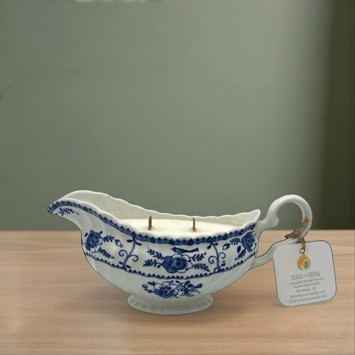 Unconventional Blue &amp; White Candles | The Brooklyn Teacup - The Brooklyn Teacup