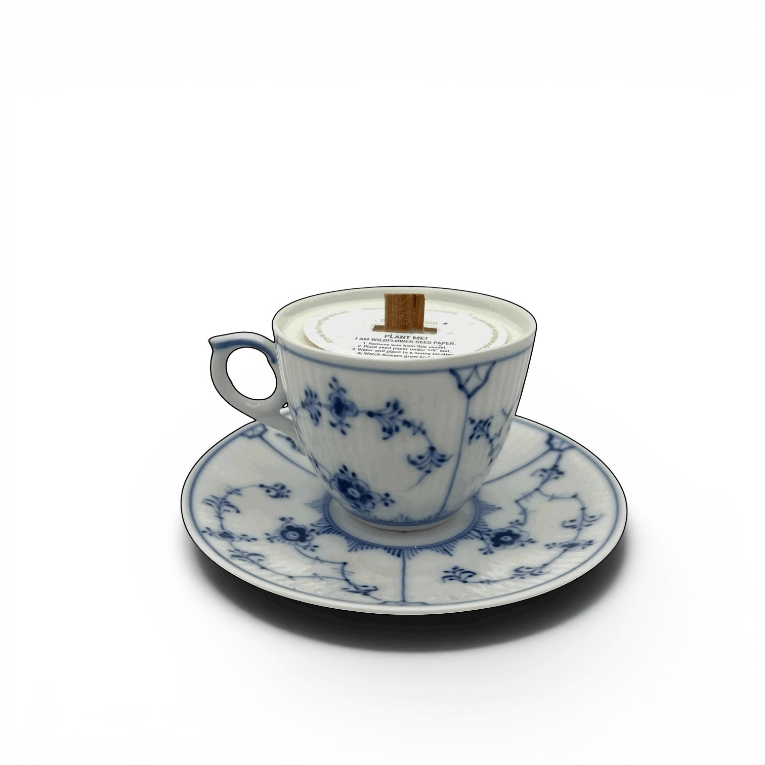 Unconventional Blue & White Candles | The Brooklyn Teacup - The Brooklyn Teacup