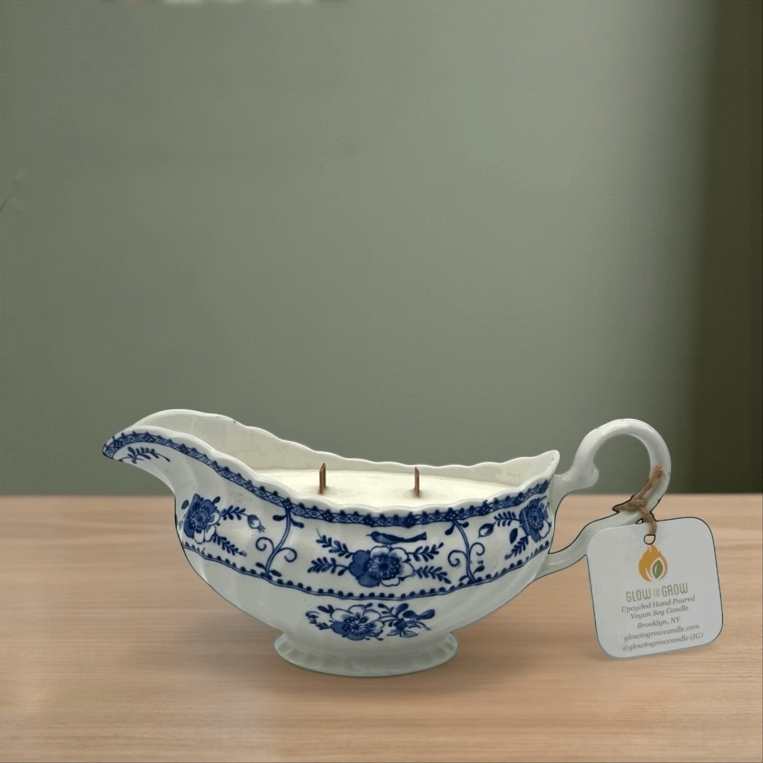 Unconventional Blue &amp; White Candles | The Brooklyn Teacup - The Brooklyn Teacup