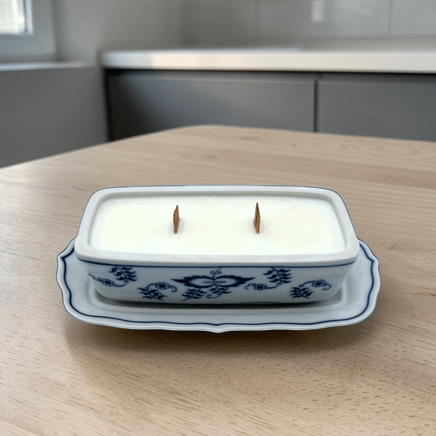 Unconventional Blue & White Candles | The Brooklyn Teacup - The Brooklyn Teacup