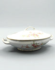 Victoria China Oval Covered Vegetable Bowl | The Brooklyn Teacup - The Brooklyn Teacup
