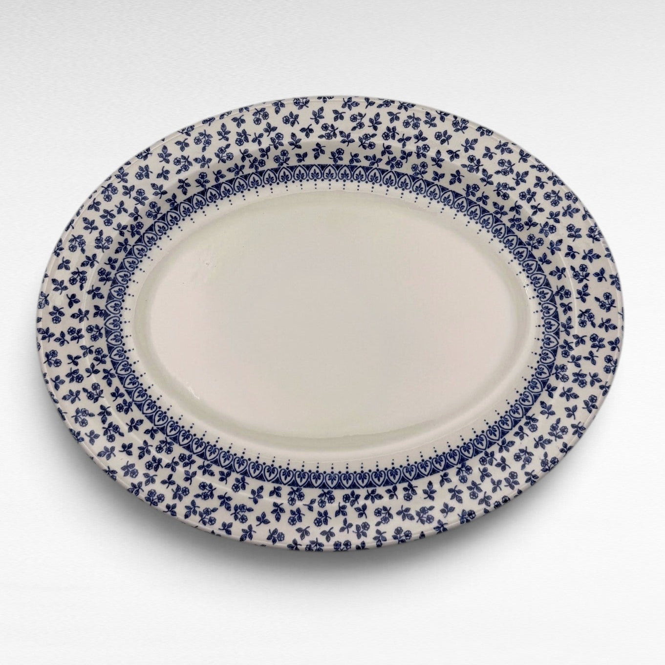 Vintage Blue & White Oval Platter | The Brooklyn Teacup - The Brooklyn Teacup