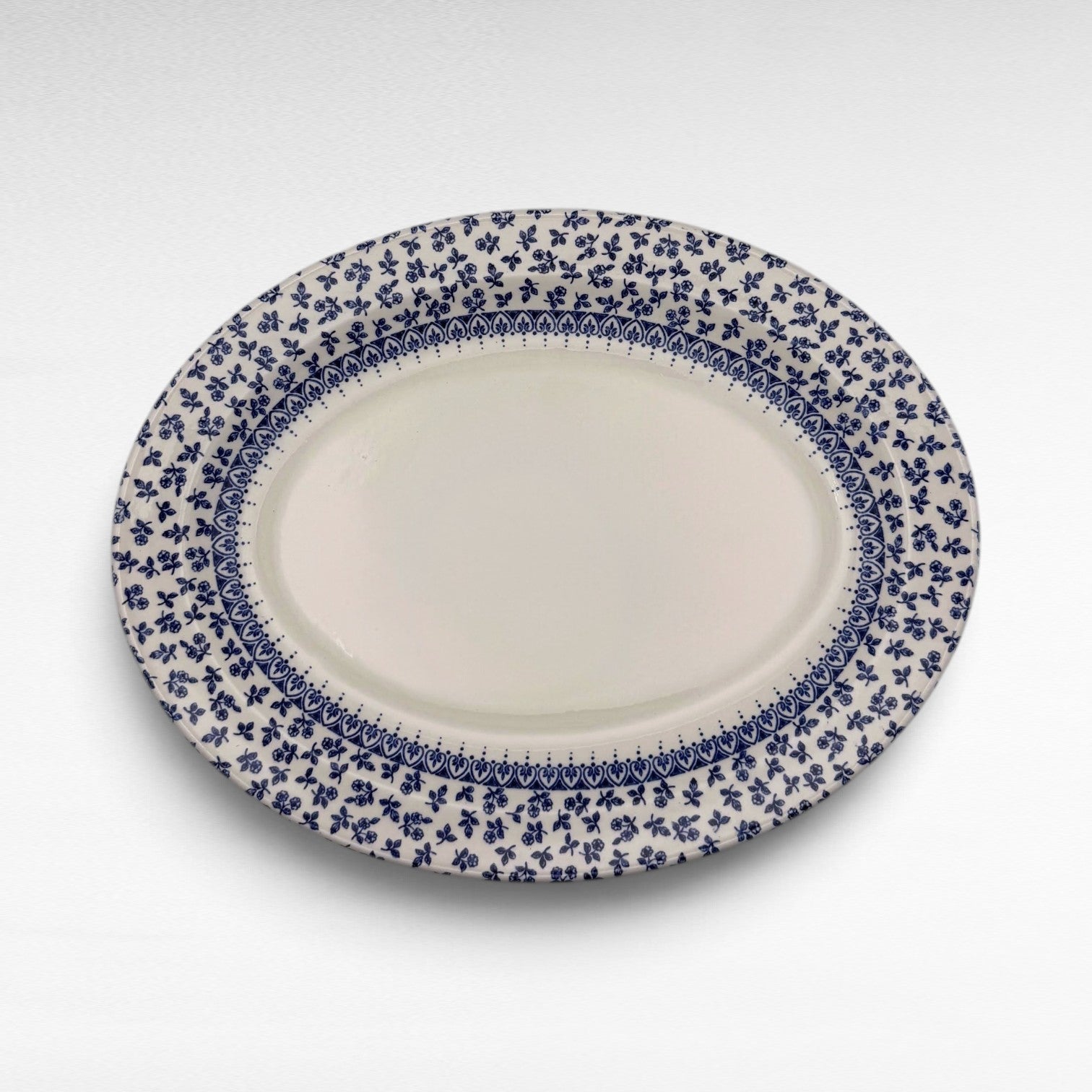 Vintage Blue & White Oval Platter | The Brooklyn Teacup - The Brooklyn Teacup