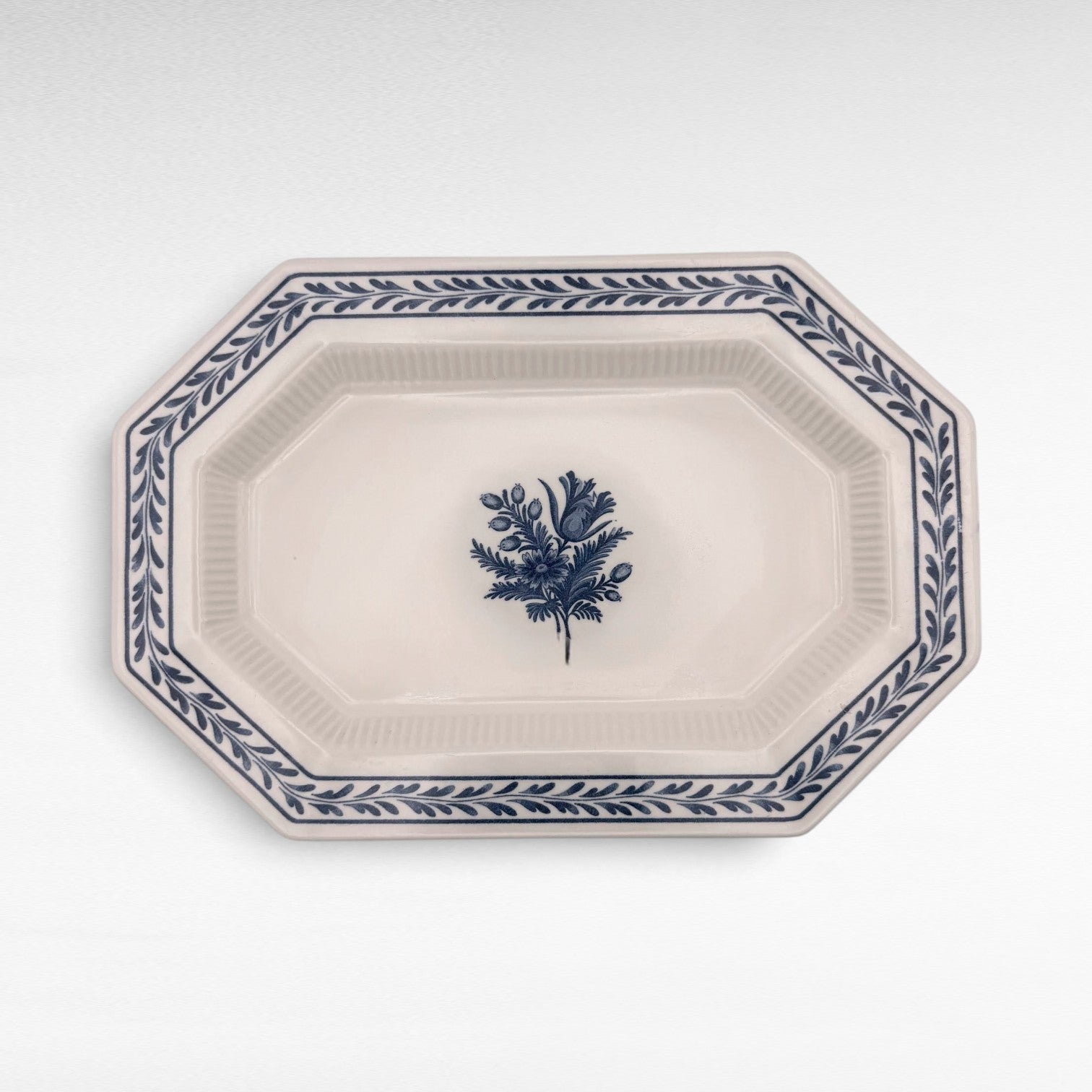 Vintage Blue &amp; White Oval Platter | The Brooklyn Teacup - The Brooklyn Teacup