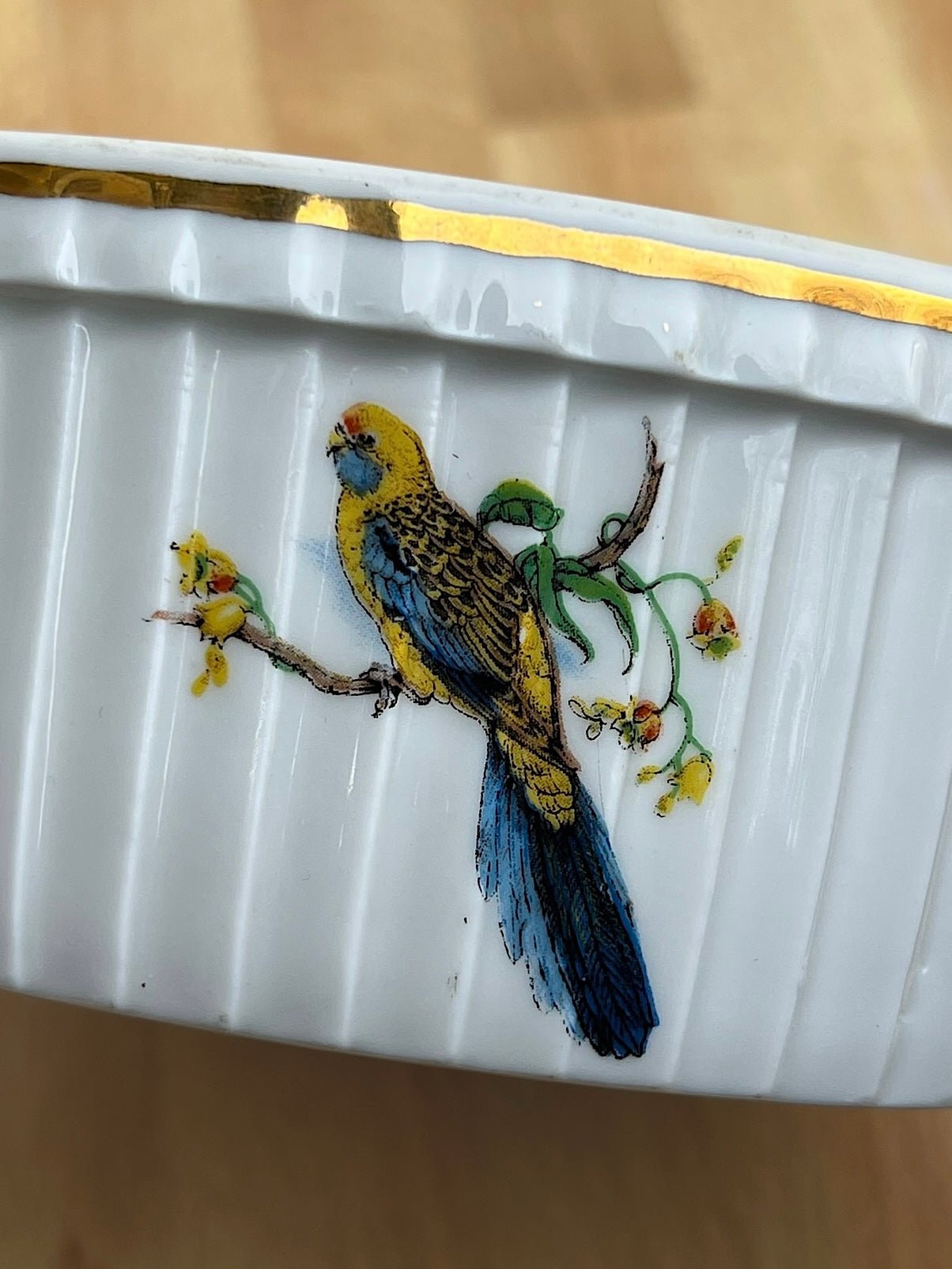 Vintage Pillivuyt & Co. Pleated Porcelain Soufflé Dish | The Brooklyn Teacup - The Brooklyn Teacup