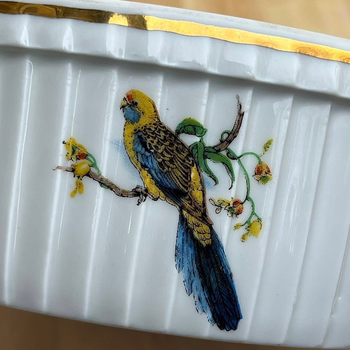 Vintage Pillivuyt & Co. Pleated Porcelain Soufflé Dish | The Brooklyn Teacup - The Brooklyn Teacup