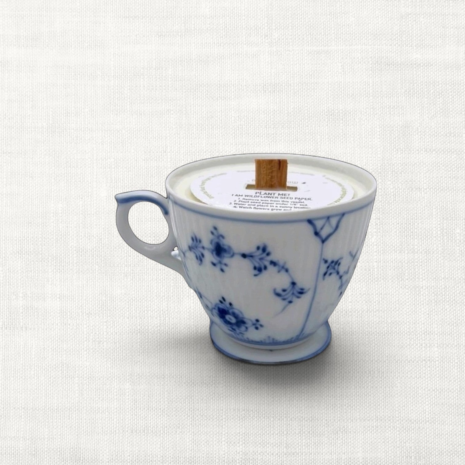 Vintage Royal Copenhagen Teacup Candle | The Brooklyn Teacup - The Brooklyn Teacup