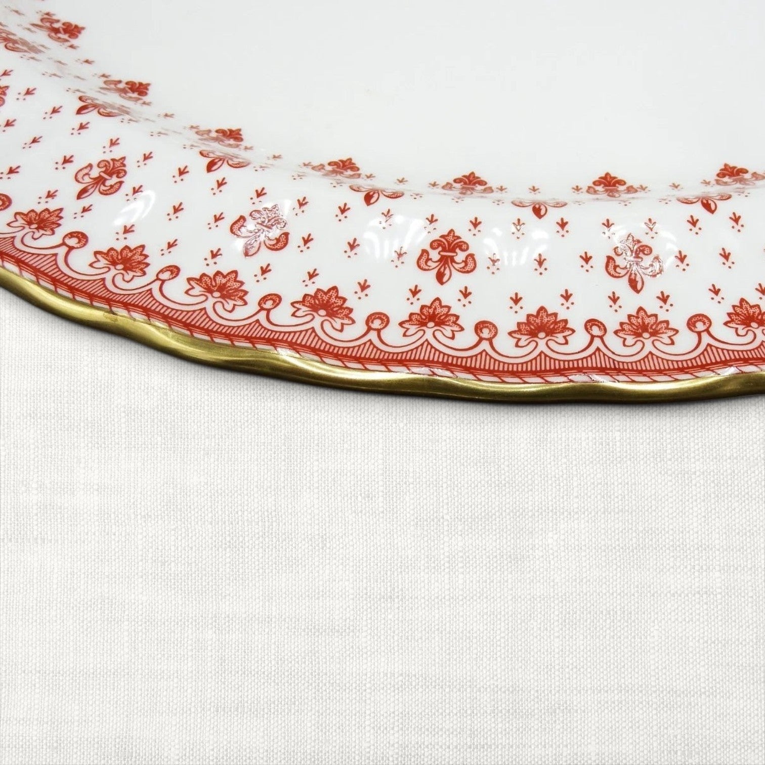Vintage Spode Fleur de Lys Serving Platter (16") | The Brooklyn Teacup - The Brooklyn Teacup