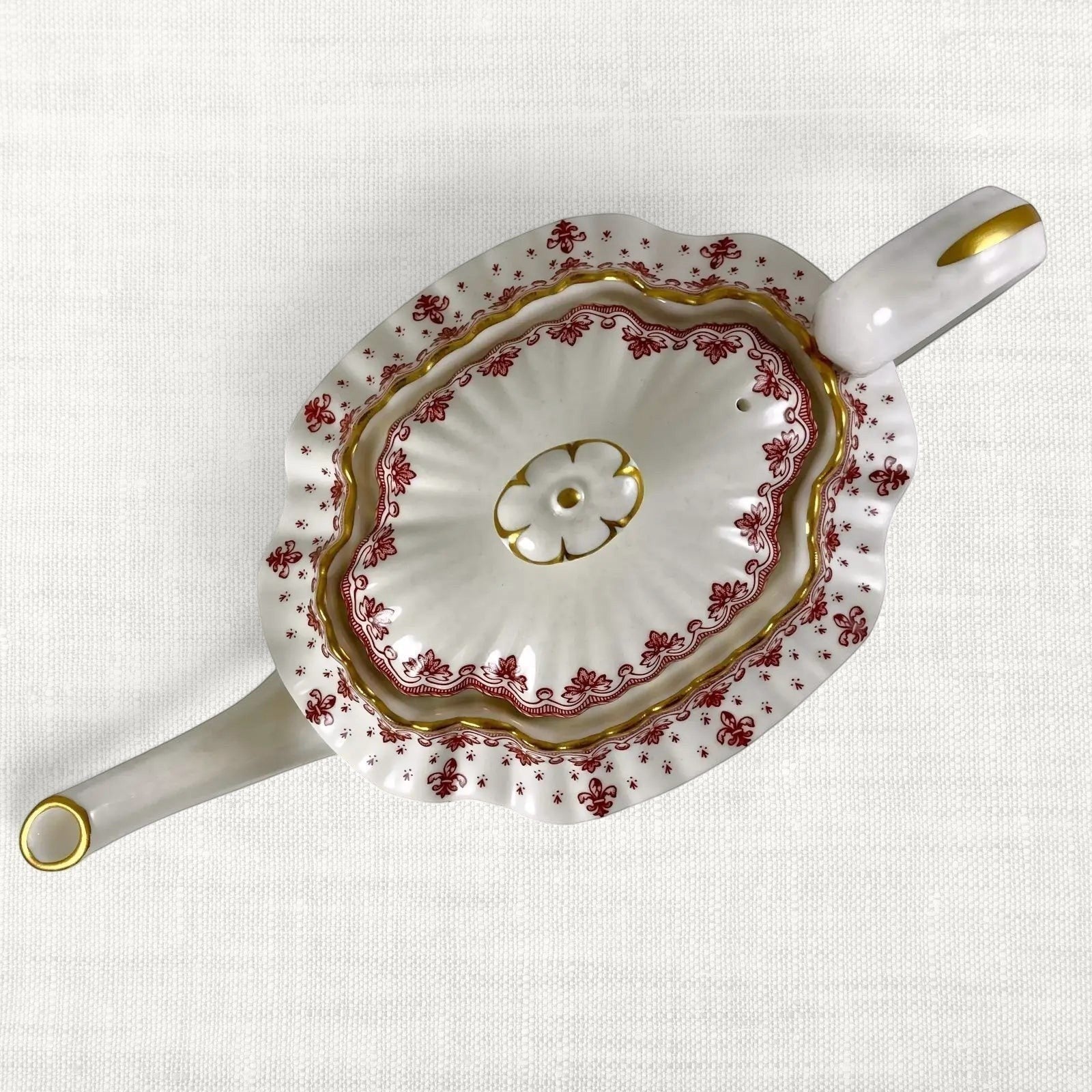 Vintage Spode Fleur de Lys Teapot | The Brooklyn Teacup - The Brooklyn Teacup