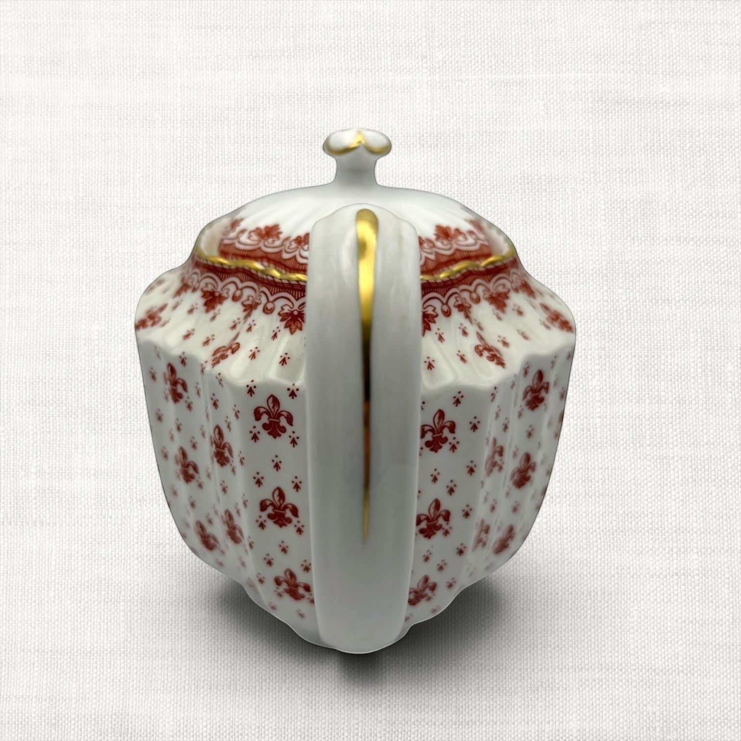 Vintage Spode Fleur de Lys Teapot | The Brooklyn Teacup - The Brooklyn Teacup