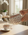 Vintage Spode Fleur de Lys Teapot | The Brooklyn Teacup - The Brooklyn Teacup
