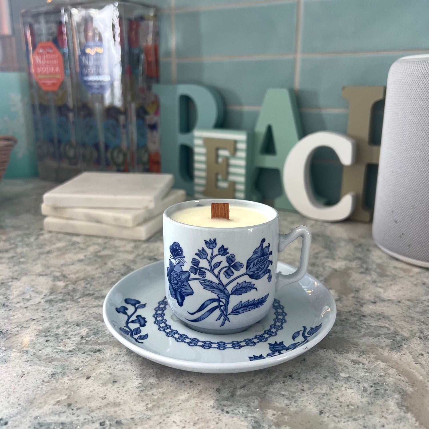 Vintage Spode Palace Garden Teacup Candle | The Brooklyn Teacup - The Brooklyn Teacup