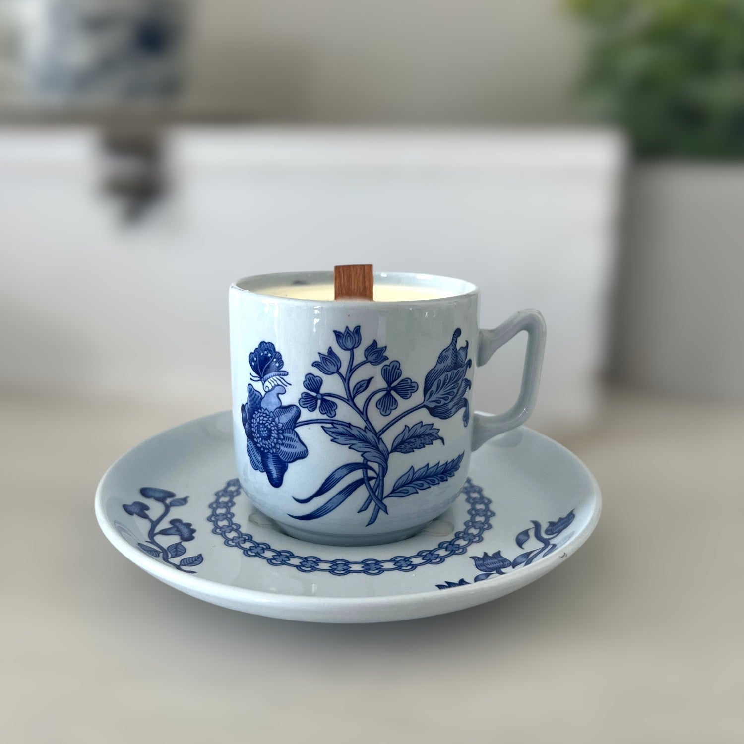 Vintage Spode Palace Garden Teacup Candle | The Brooklyn Teacup - The Brooklyn Teacup