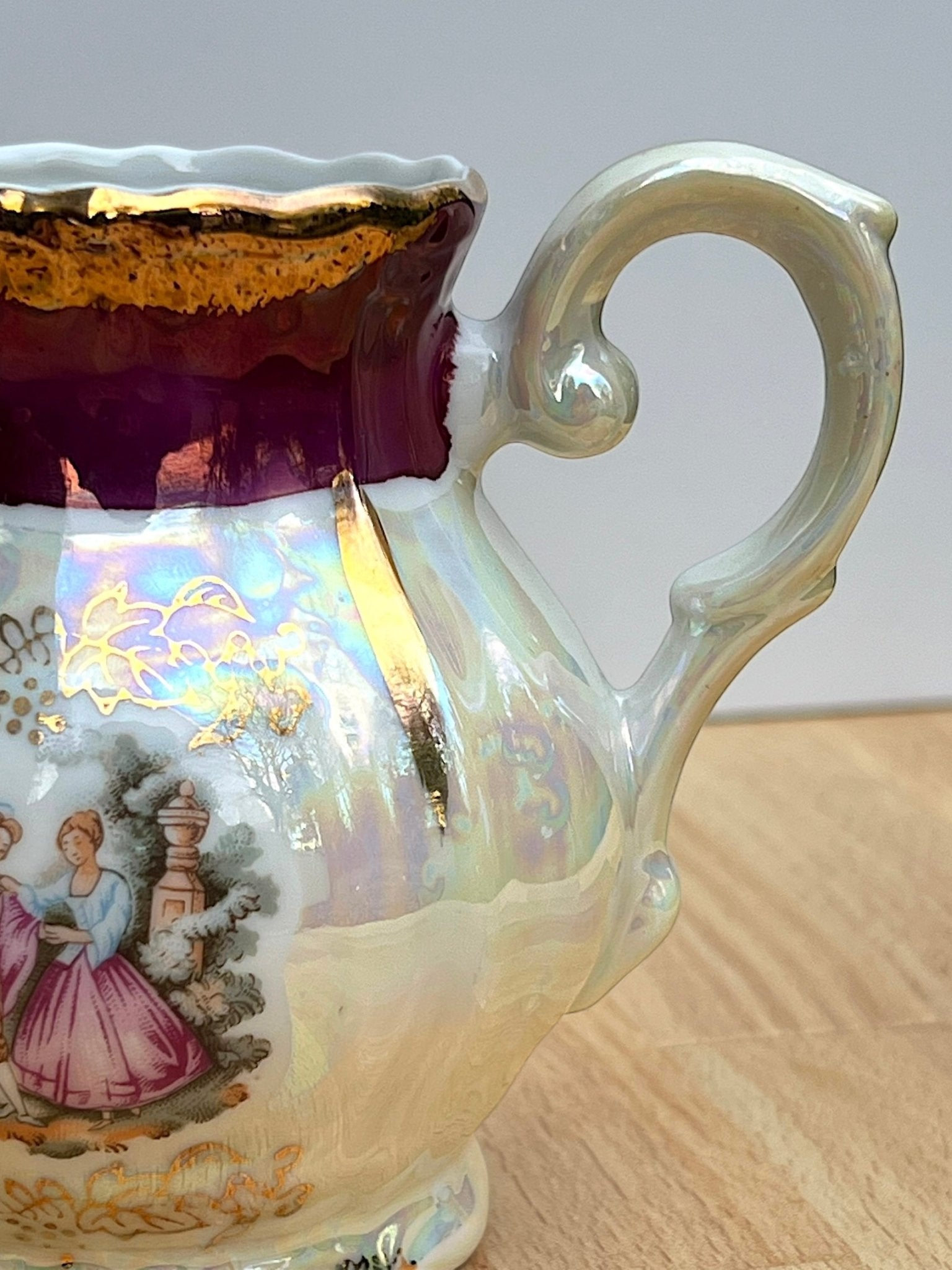 Vintage Victorian Lustreware Fragonard Tea Set (3 Piece) | Japanese Lusterware - The Brooklyn Teacup