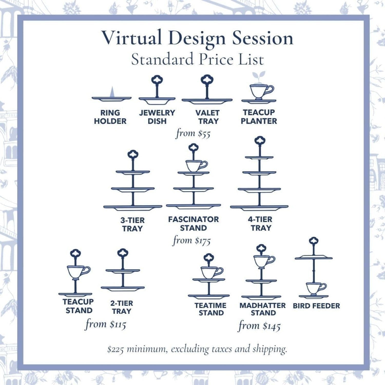 Virtual Design Session | Deposit | The Brooklyn Teacup - The Brooklyn Teacup