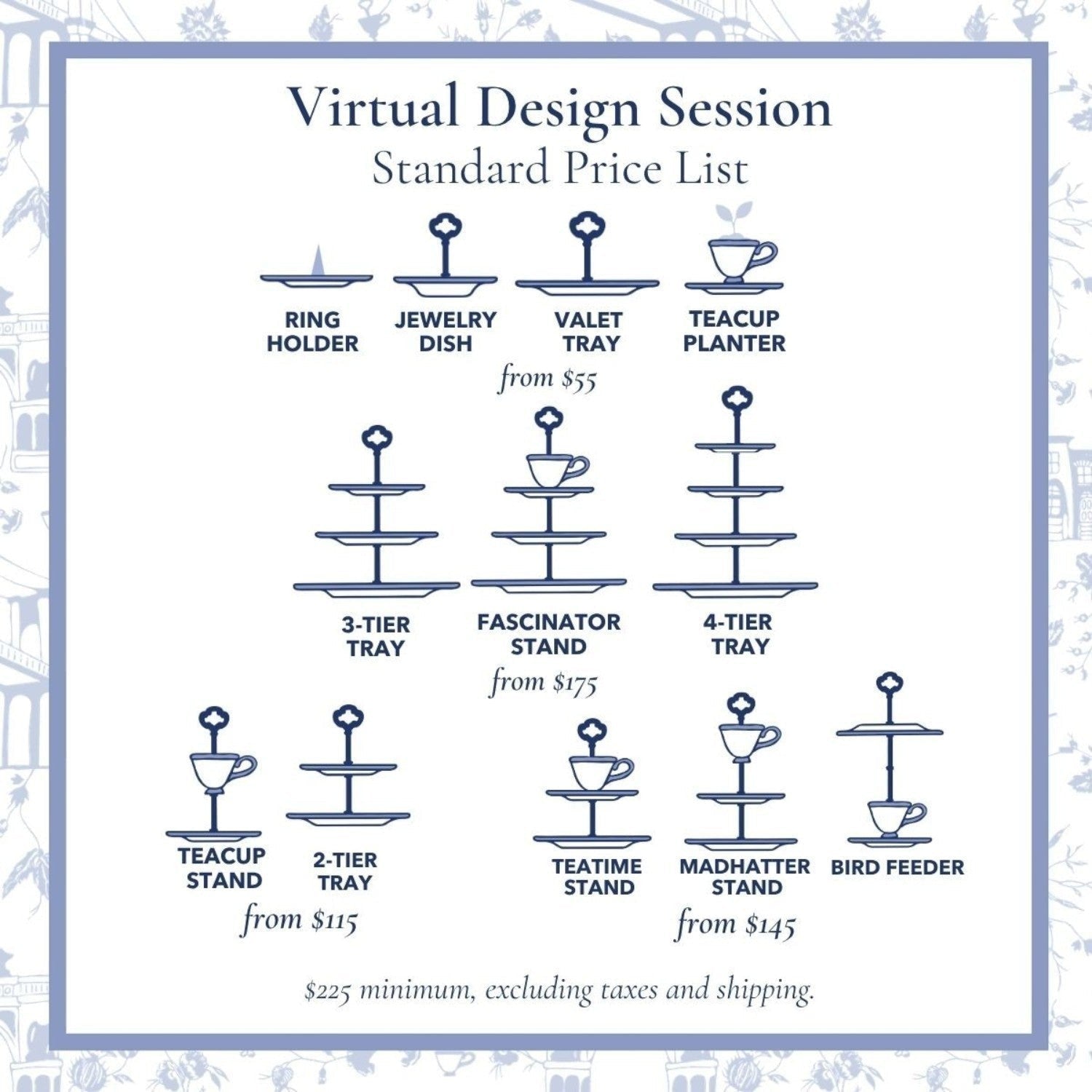 Virtual Design Session | Deposit | The Brooklyn Teacup - The Brooklyn Teacup