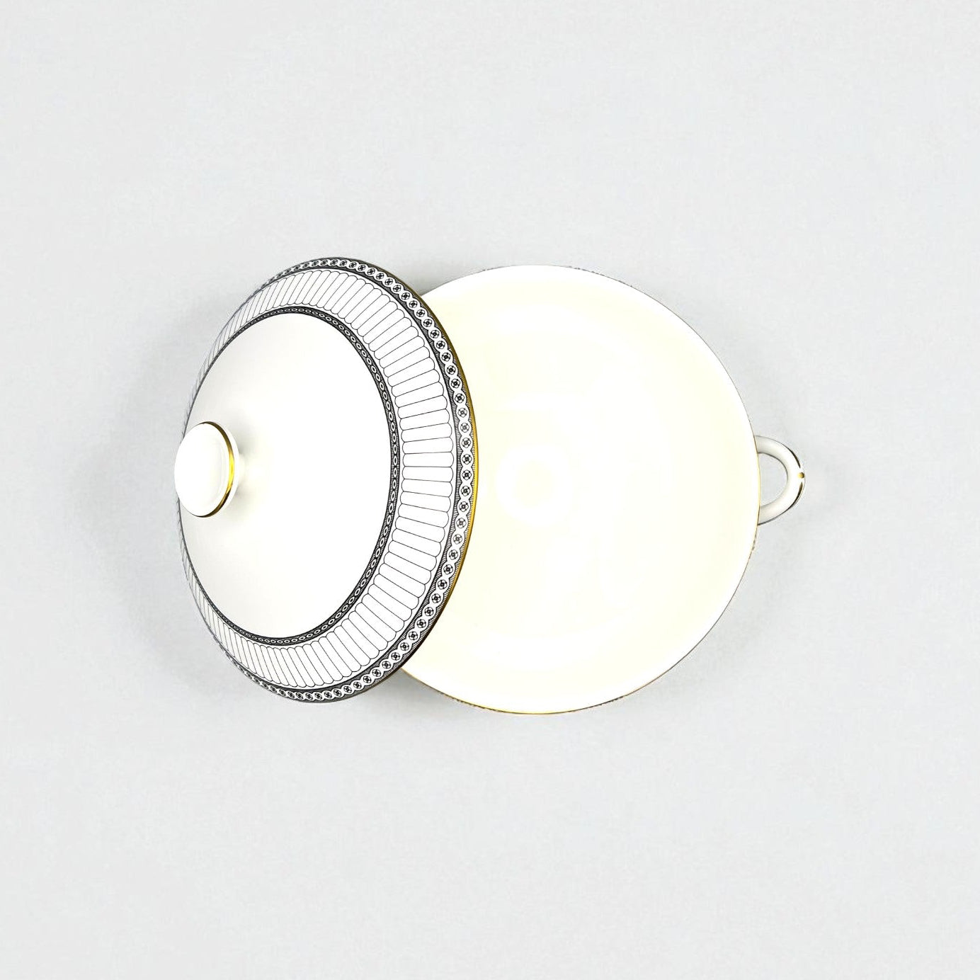 Wedgwood Colonnade Covered Vegetable Bowl | The Brooklyn Teacup - The Brooklyn Teacup