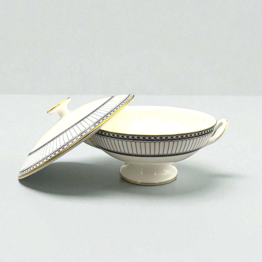 Wedgwood Colonnade Covered Vegetable Bowl | The Brooklyn Teacup - The Brooklyn Teacup