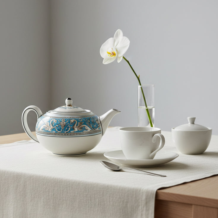 Wedgwood Florentine Teapot | The Brooklyn Teacup - The Brooklyn Teacup