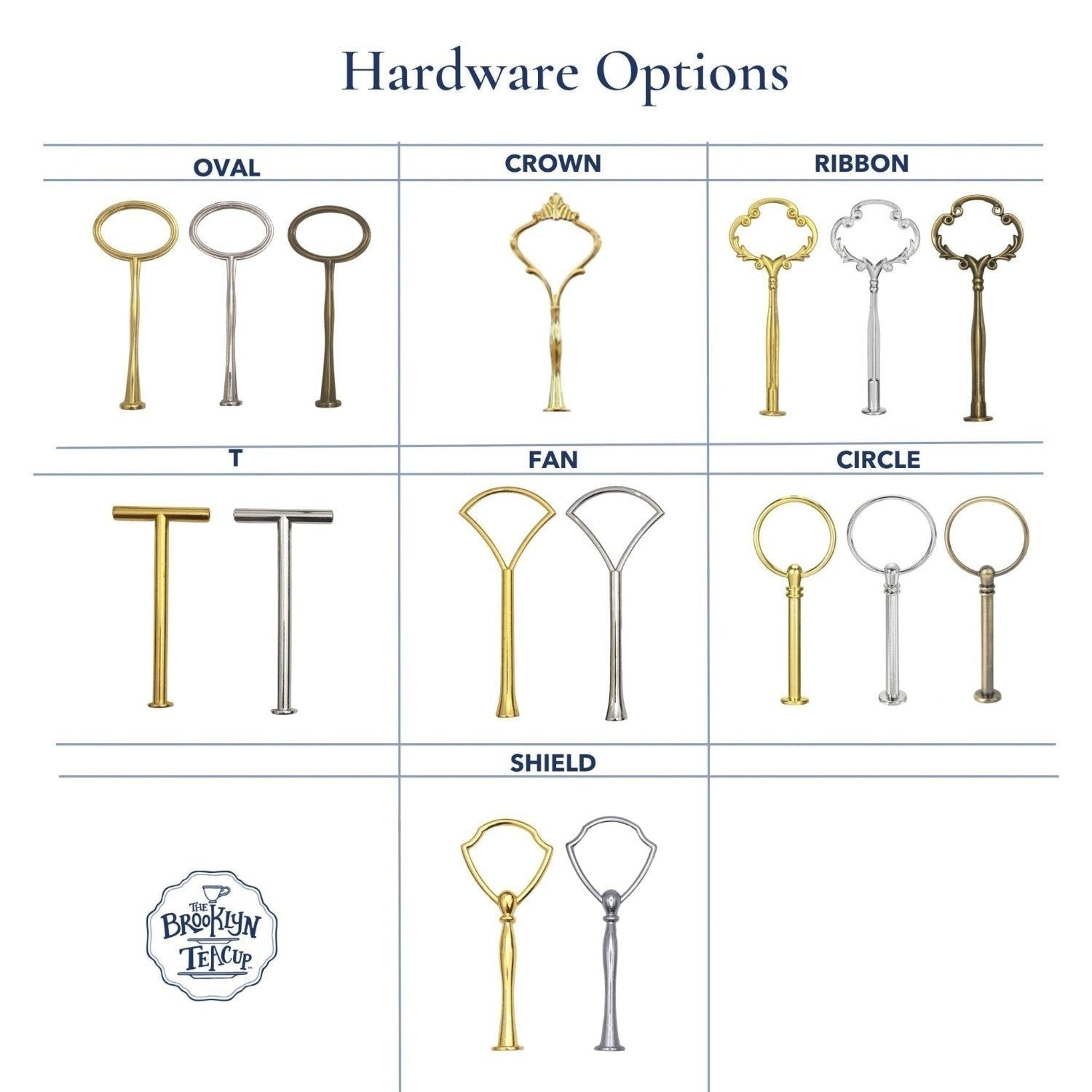 XL Tiered Tray Hardware | The Brooklyn Teacup - The Brooklyn Teacup