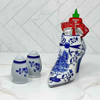 Blue & White | Decorative Shoe | Baum Bros. - The Brooklyn Teacup