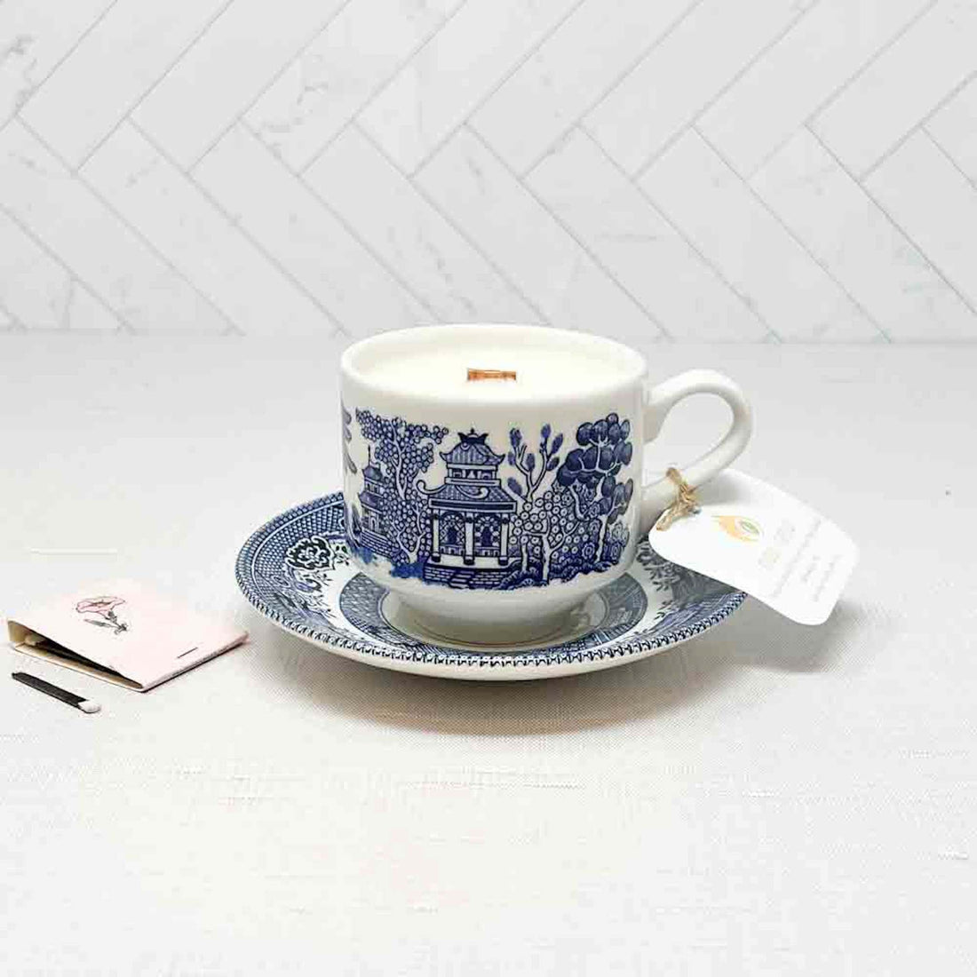 Blue Willow Teacup Candle | Various - The Brooklyn Teacup