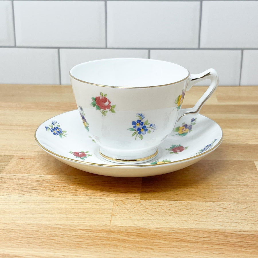 Ditsy Flowers | Crown Staffordshire - The Brooklyn Teacup