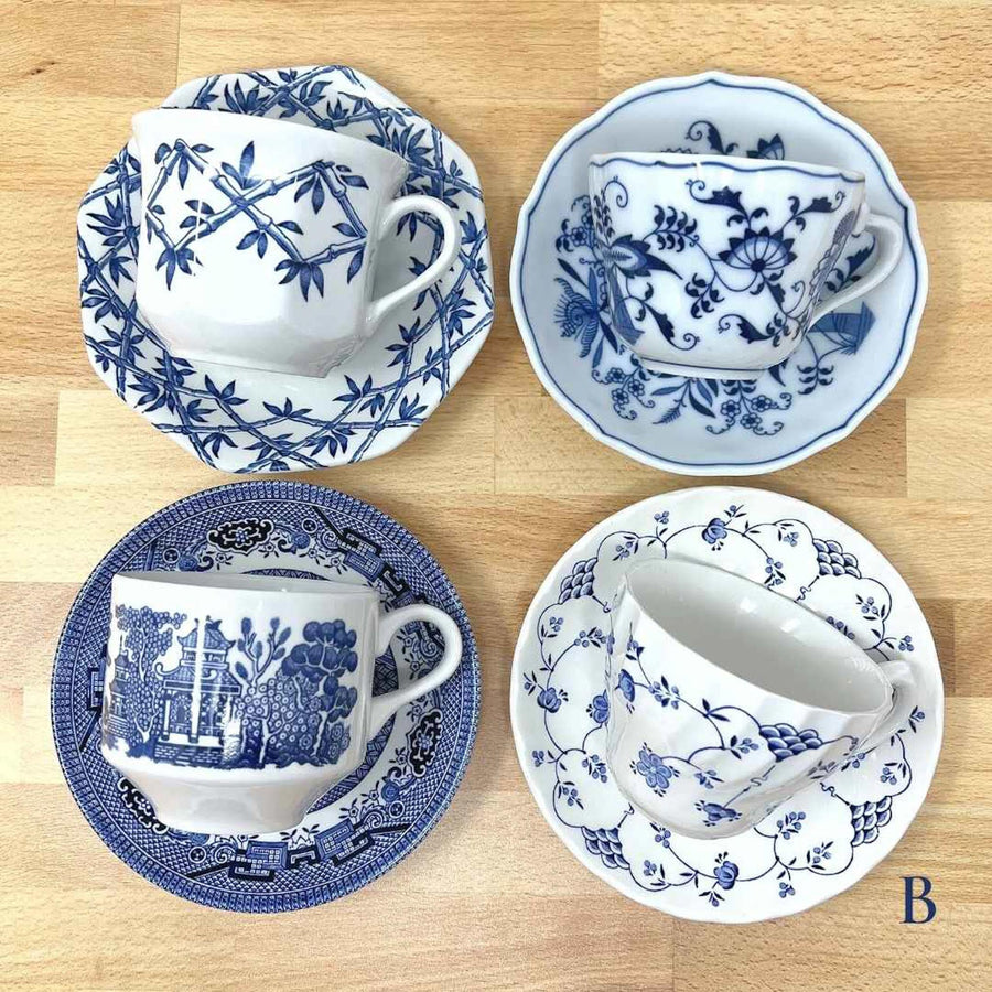 Eclectic Teacup & Saucer Set | Assorted - The Brooklyn Teacup