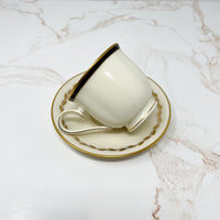 Ivory & Gold Wreath Teacup Stand Trinket Tray | Lenox - The Brooklyn Teacup